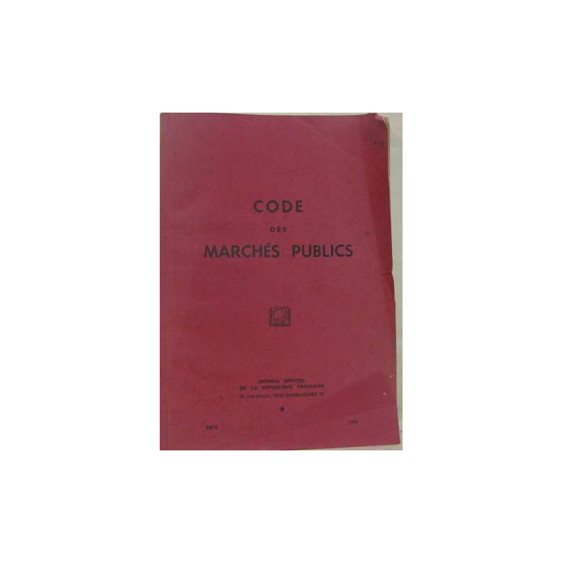 Code des marchés publics