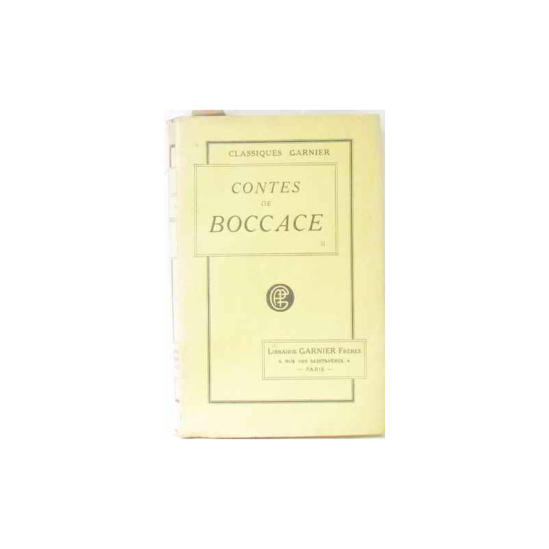 Contes de boccace (tome second)