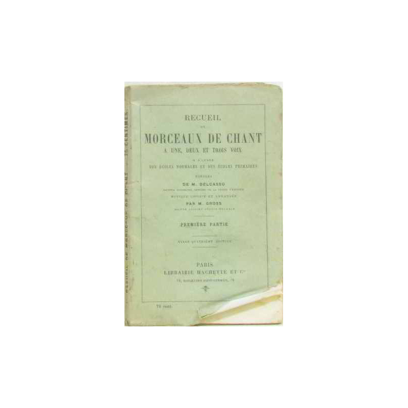 Recueil de morceaux de chant a une deux trois voix