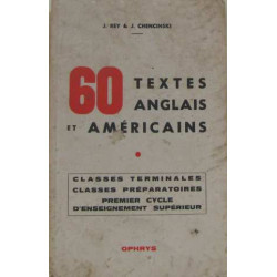 60 textes anglais et américains