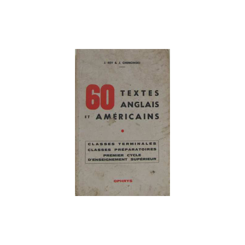 60 textes anglais et américains