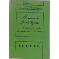 Memento juridique à l'usage des communautaires