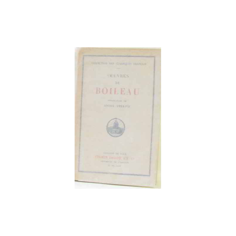 Oeuvres de boileau