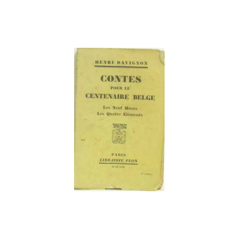 Contes pour le centenaire belge