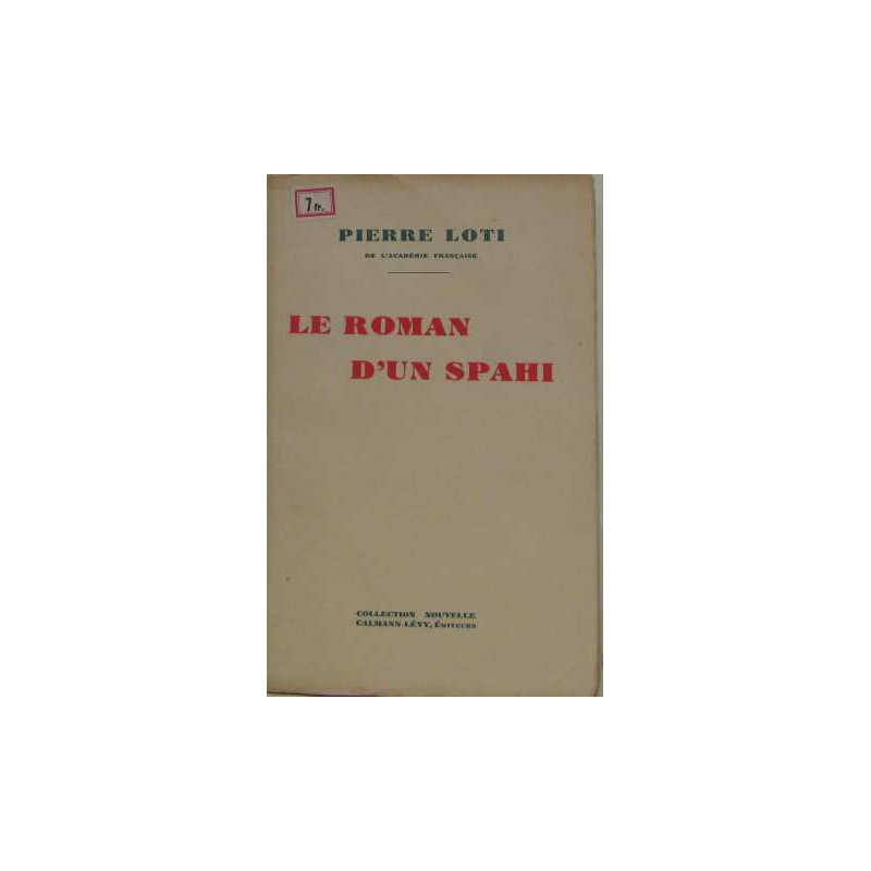 Le roman d'un spahi