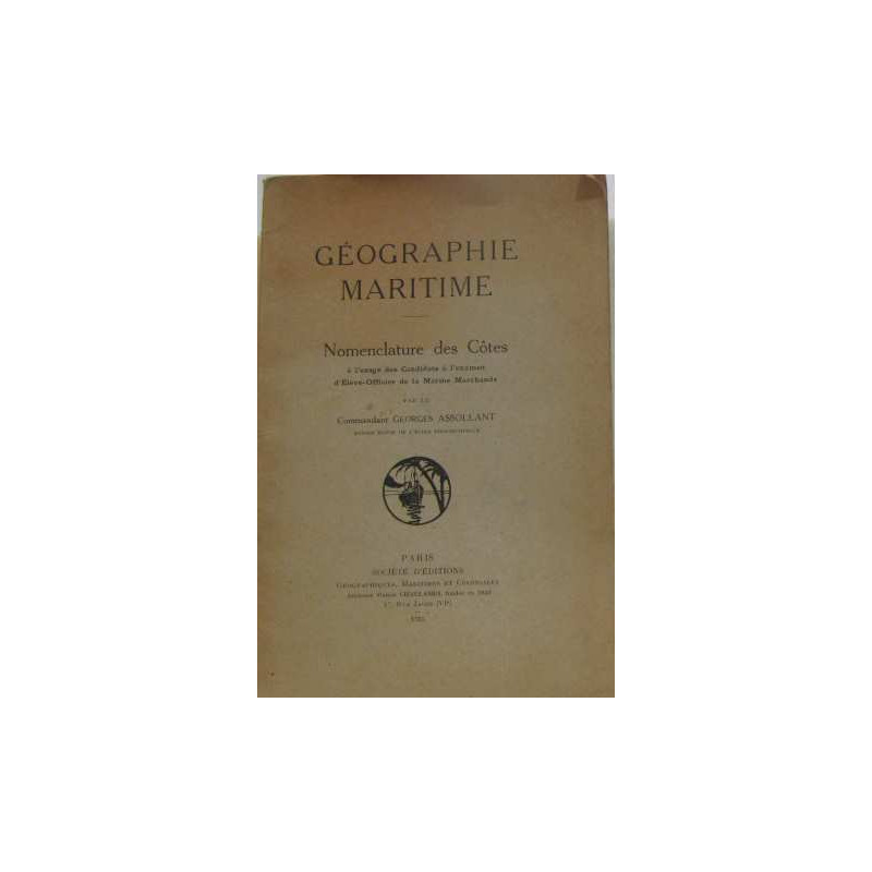 Géographie maritime : nomenclature des côtes