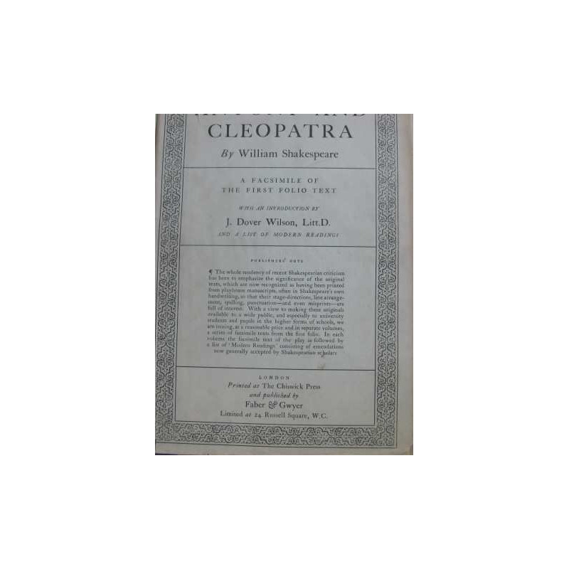 Antony and cleopatra