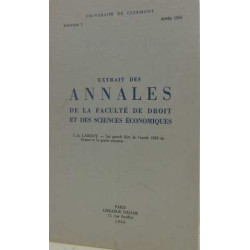 Extrait des annales de la faculté de droit et des sciences...