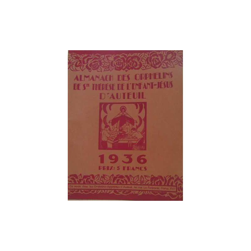 Almanach des orphelins de Sainte thérèse de l'enfant-jésus...