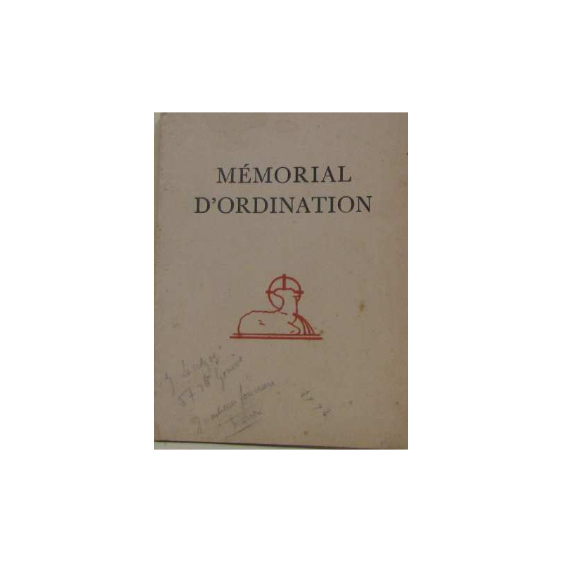 Mémorial d'ordination