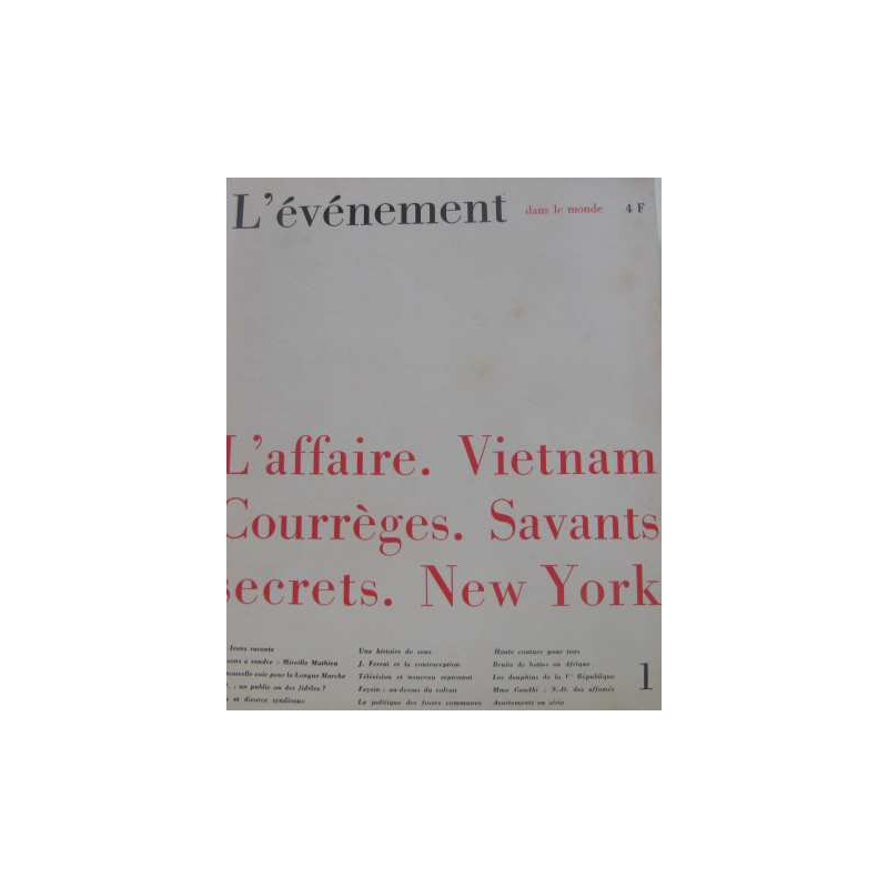 L'événement n°1 : dans le monde janvier-février 1966