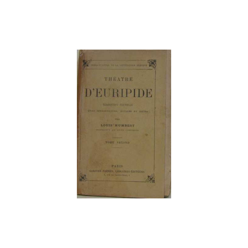 Théatre d'euripide (tome second)