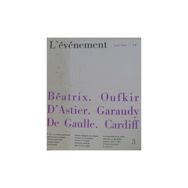 L'événement N°3 avril 1966