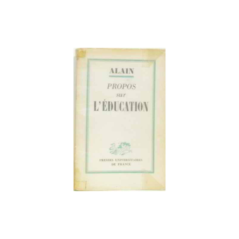 Propos sur l'éducation