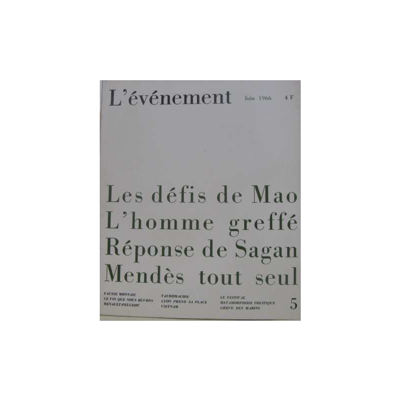 L'événement n°5 juin 1966