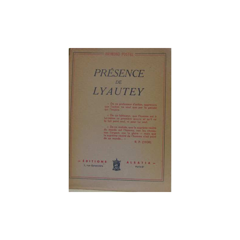 Présence de lyautey