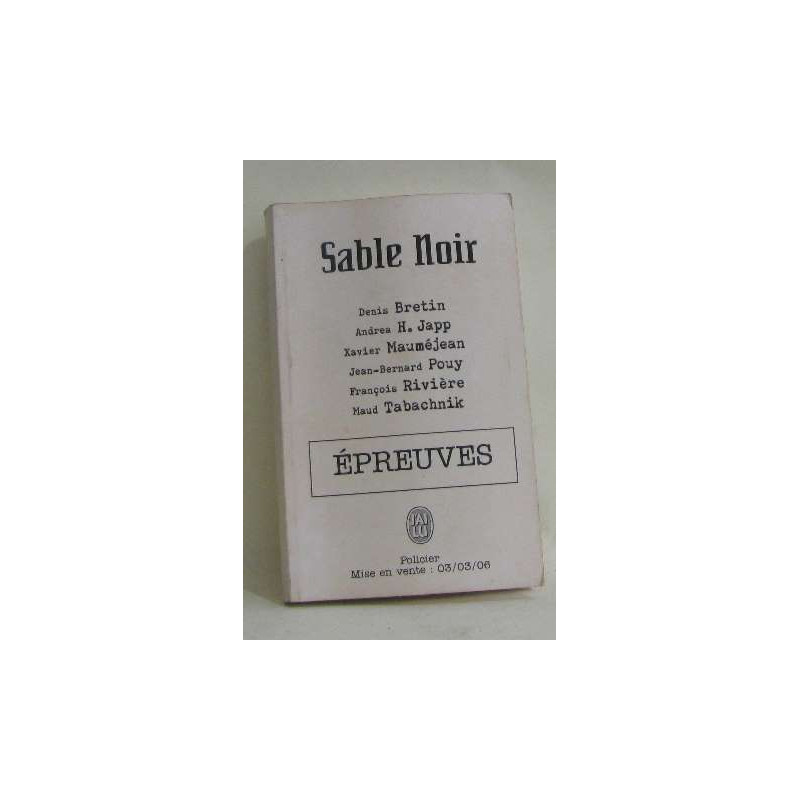 Sable noir