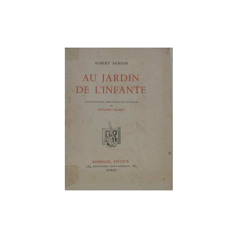 Au jardin de l'infante