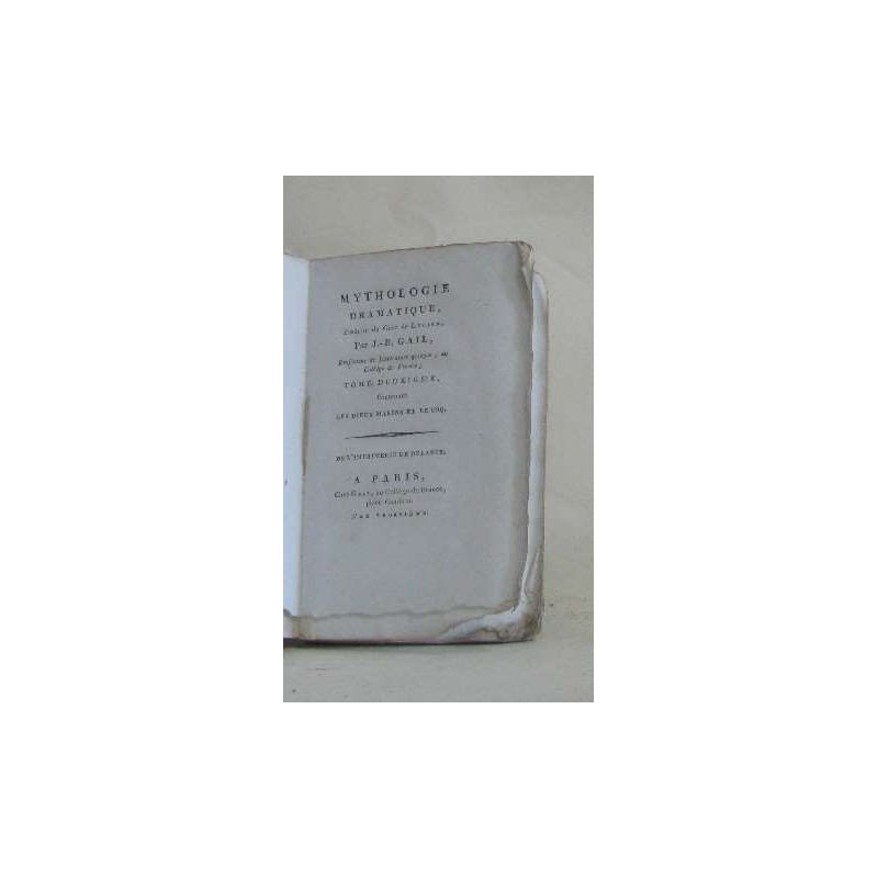 Mythologie dramatique tome deuxième
