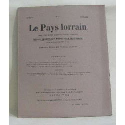 Le pays lorrrain n°3 - revue régioinale mensuelle illustrée