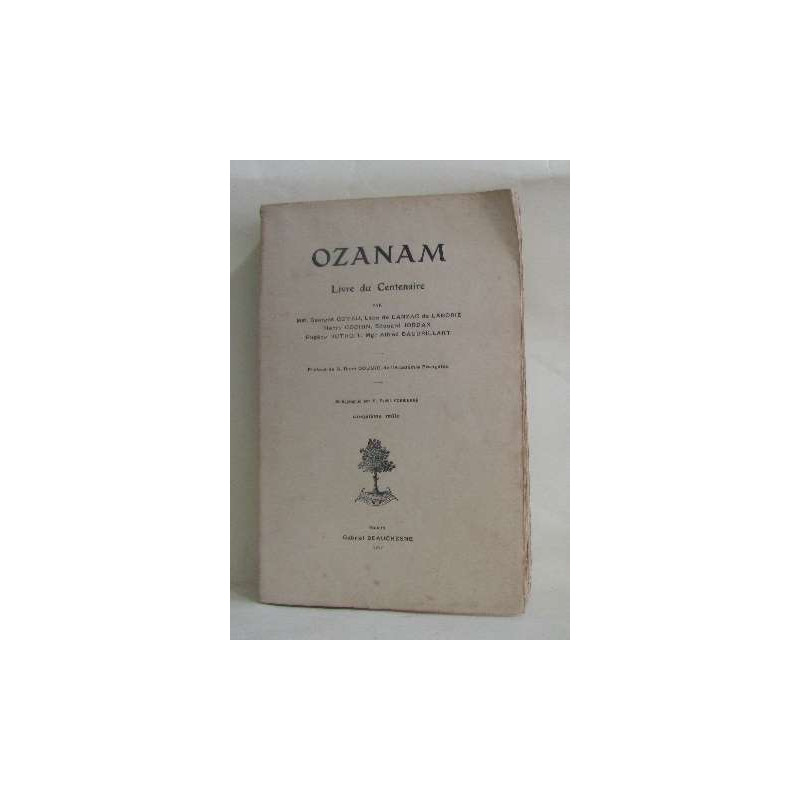 Ozanam livre de centenaire