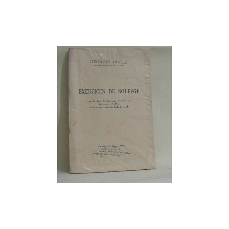 Exercices de solfège classes de 4e et 3e