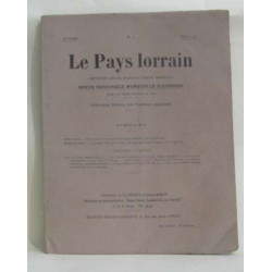 Le pays lorrrain n°5 - revue régioinale mensuelle illustrée