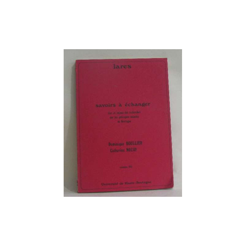 Savoirs à échanger