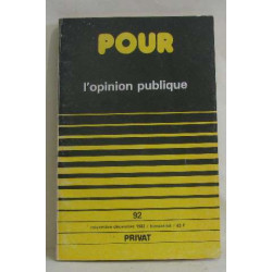 Pour n° 92 novembre-décembre 1983 l'opinion publique