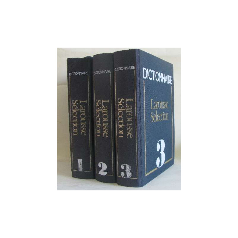 Larousse sélection trois volumes en couleurs