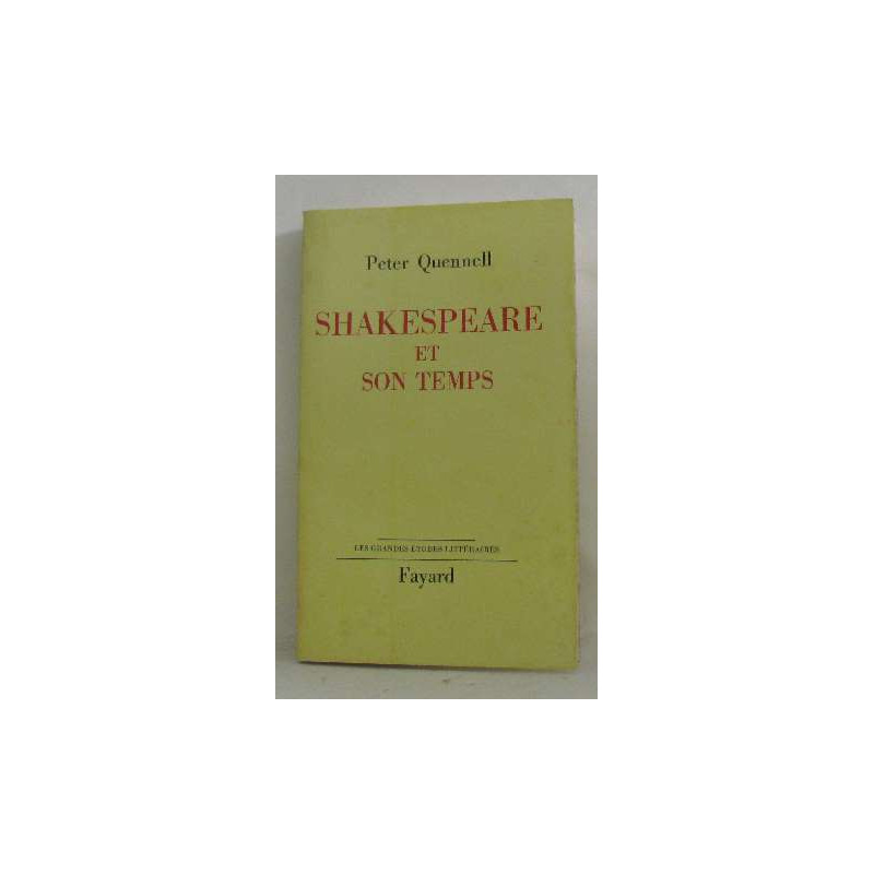 Shakespeare et son temps