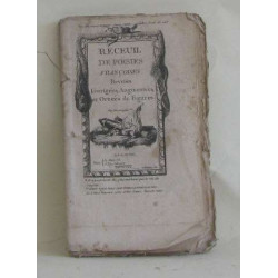 Recueil de poésies françoises reveues corrigées augmentées et...