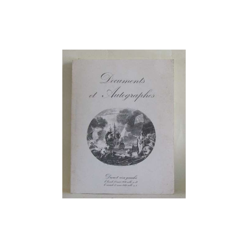 Documents et autographes drouot rive gauche