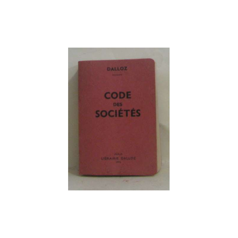 Code des sociétés