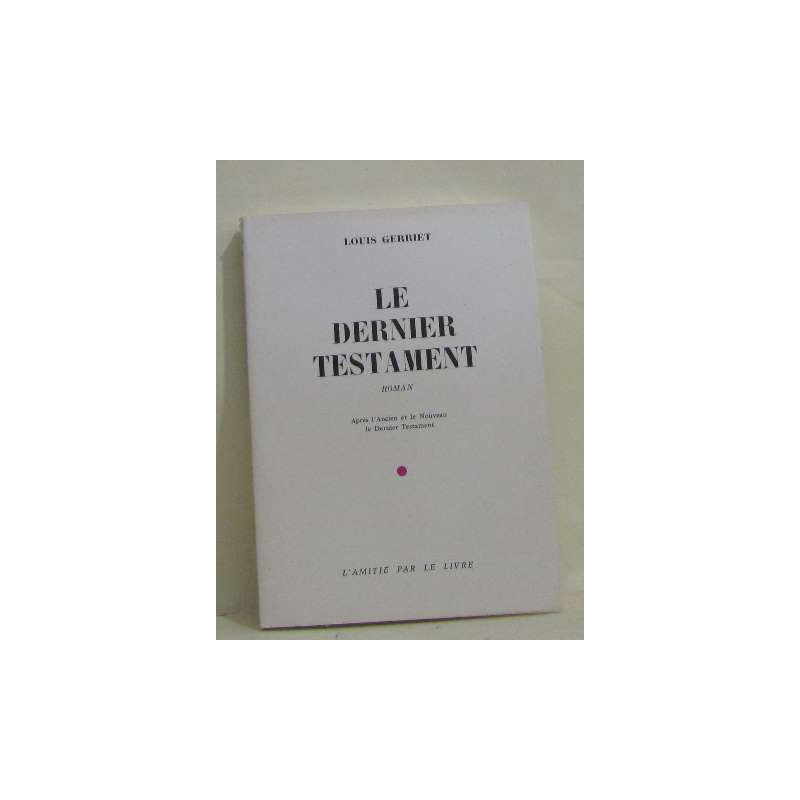 Le dernier testament
