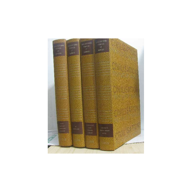 Civilisations peuples et mondes (4 vols - incomplet) I l'antiquité...