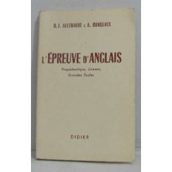 L'épreuve d'anglais