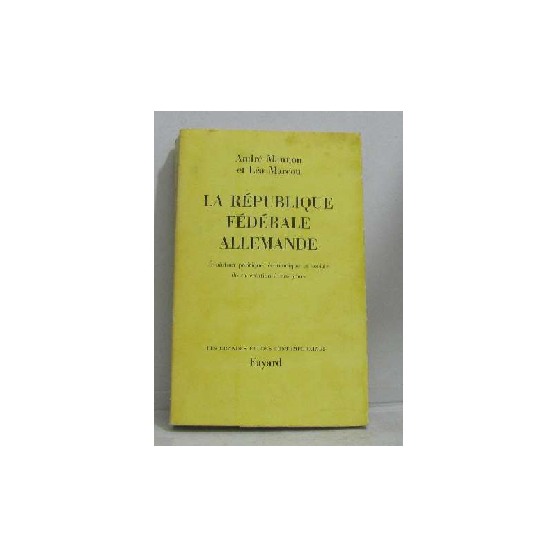 La république fédérale allemande