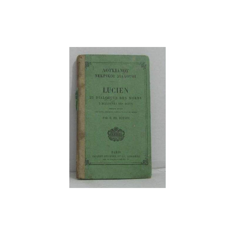 Lucien 25 dialogues des morts 5 dialogues des dieux