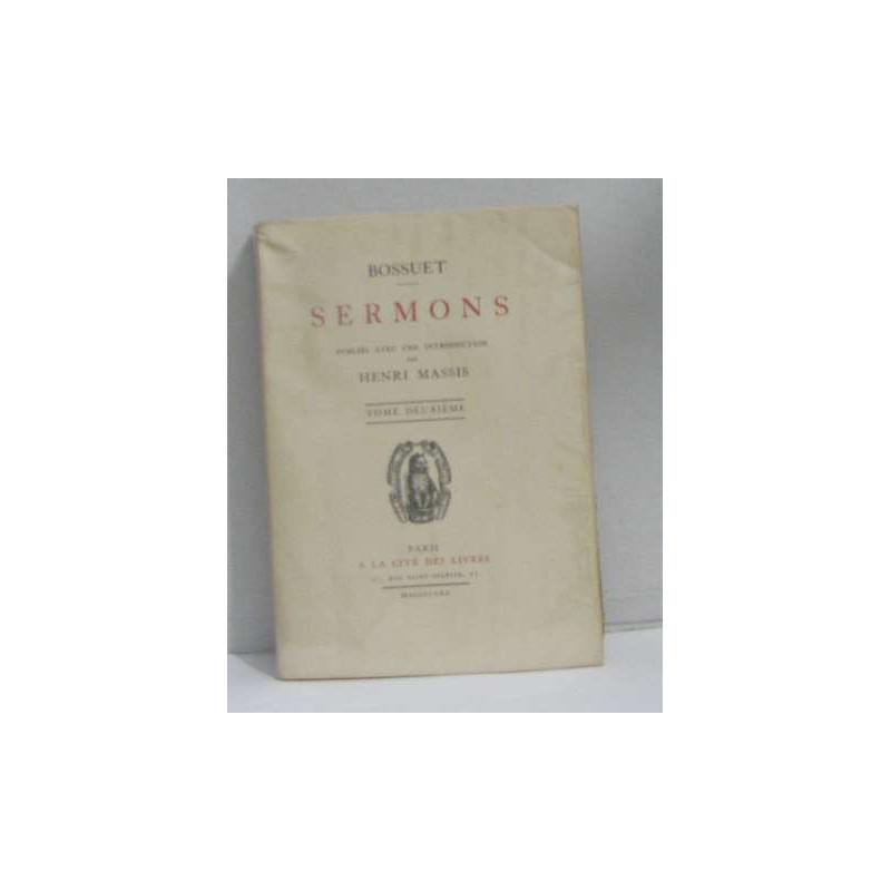 Sermons tome deuxième