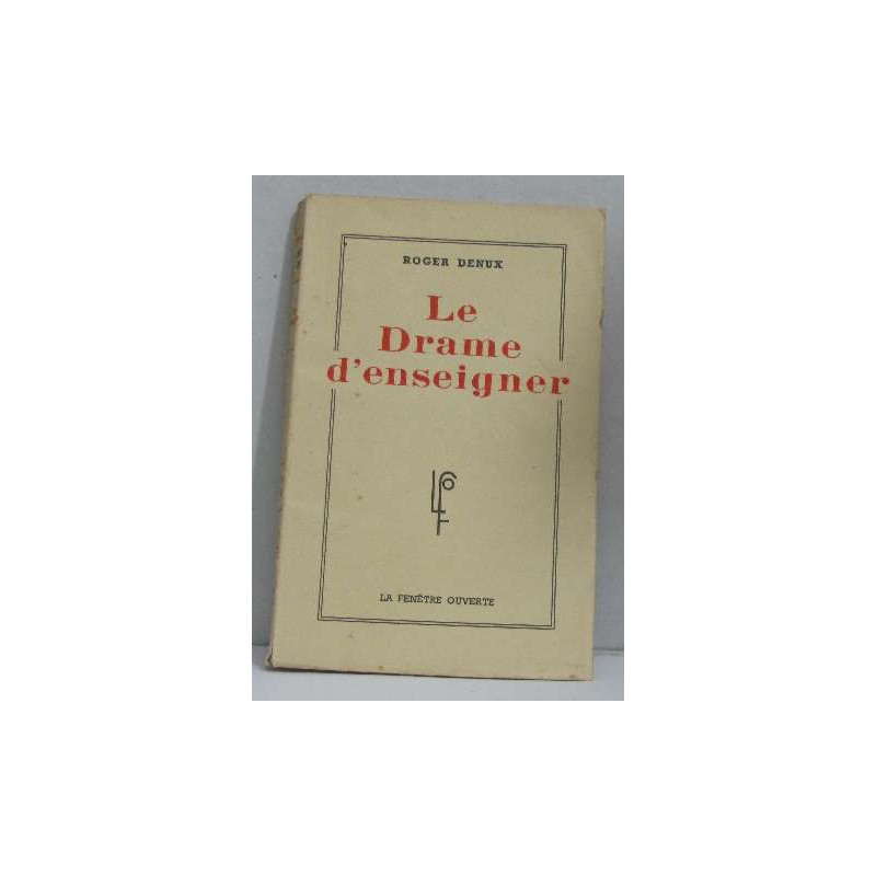 Le drame d'enseigner