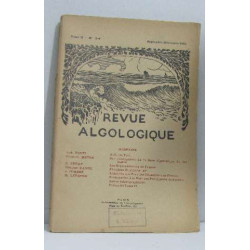 Revue algologique tome II n°3-4 septembre-décembre 1925