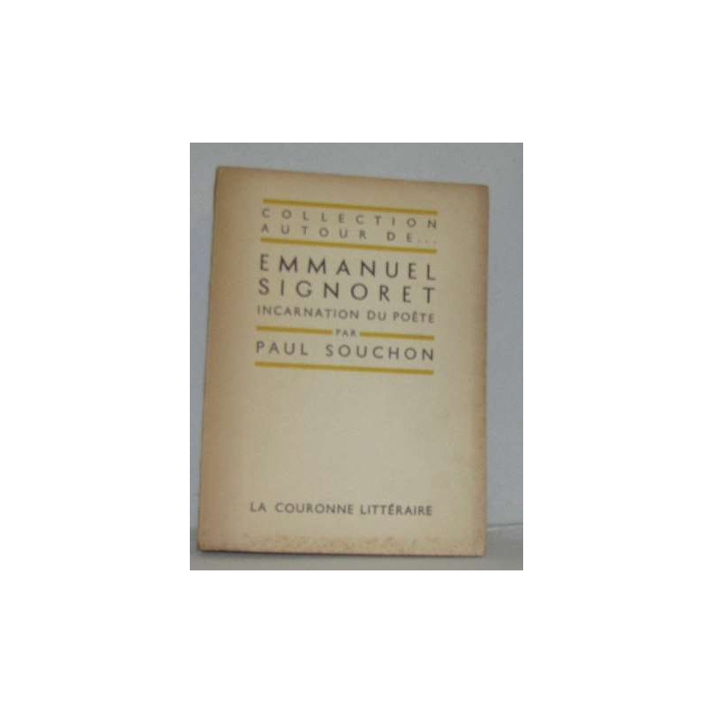 Emmanuel signoret incarnation du poète