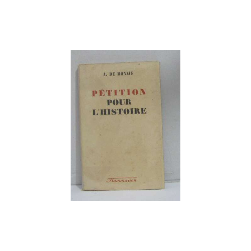 Pétition pour l'histoire