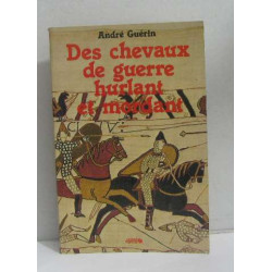 Des chevaux de guerre hurlant et mordant