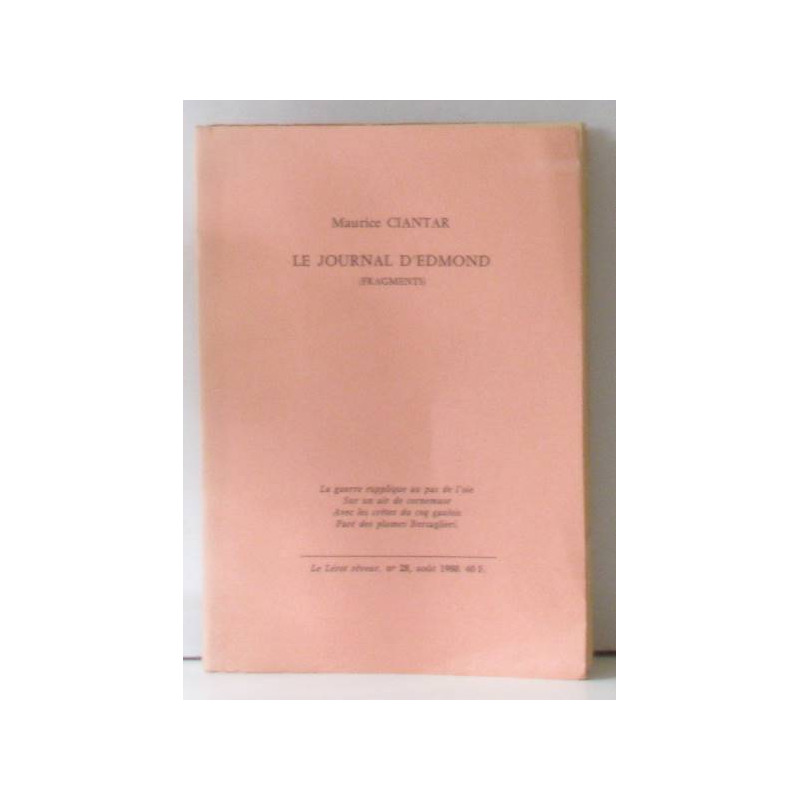 Le journal d'edmond