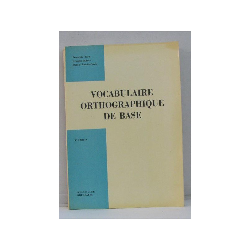 Vocabulaire orthographique de base