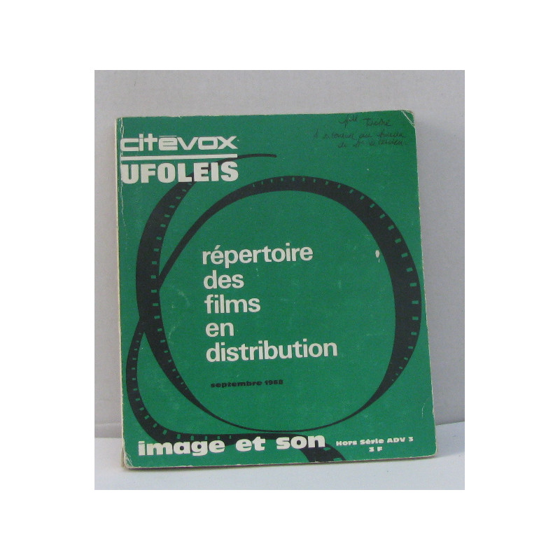 Répertoire des films en distribution septembre 1968 - image et son...