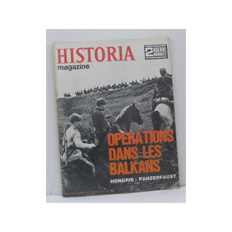 Historia magazine n° 83 opérations dans les balkans