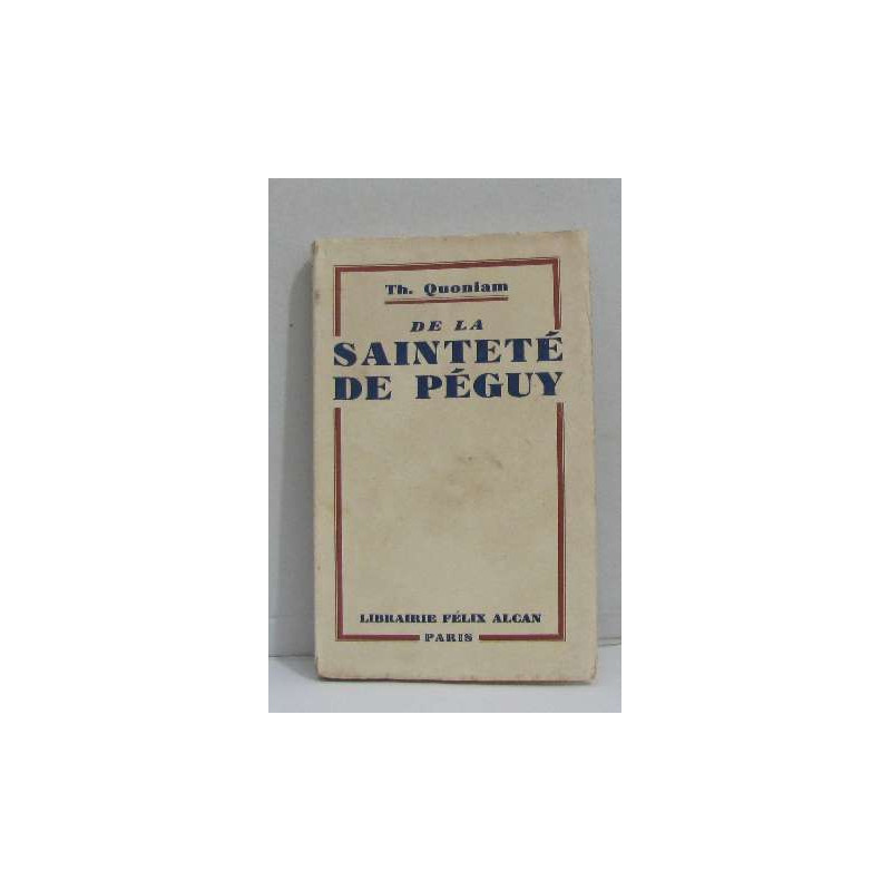 De la sainteté de péguy